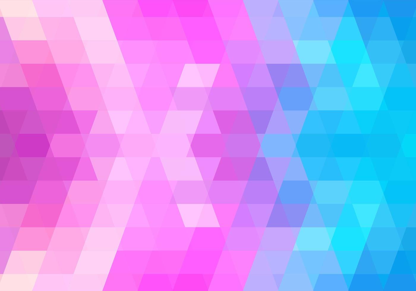 Abstract colorful pink and blue tiled geometric shapes background vector