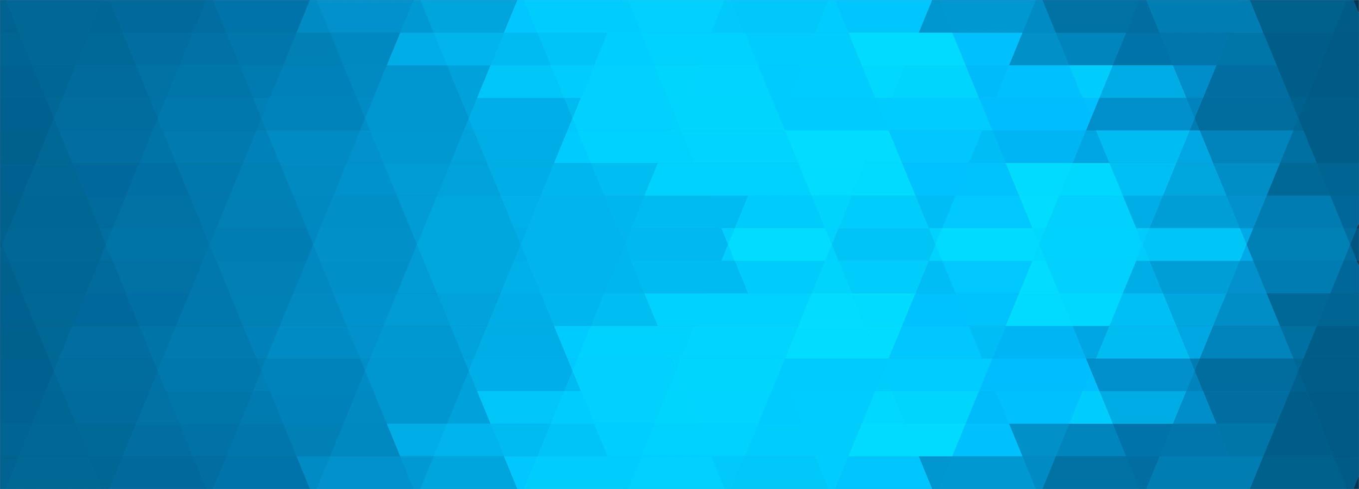 Abstract blue geometric tiles banner vector