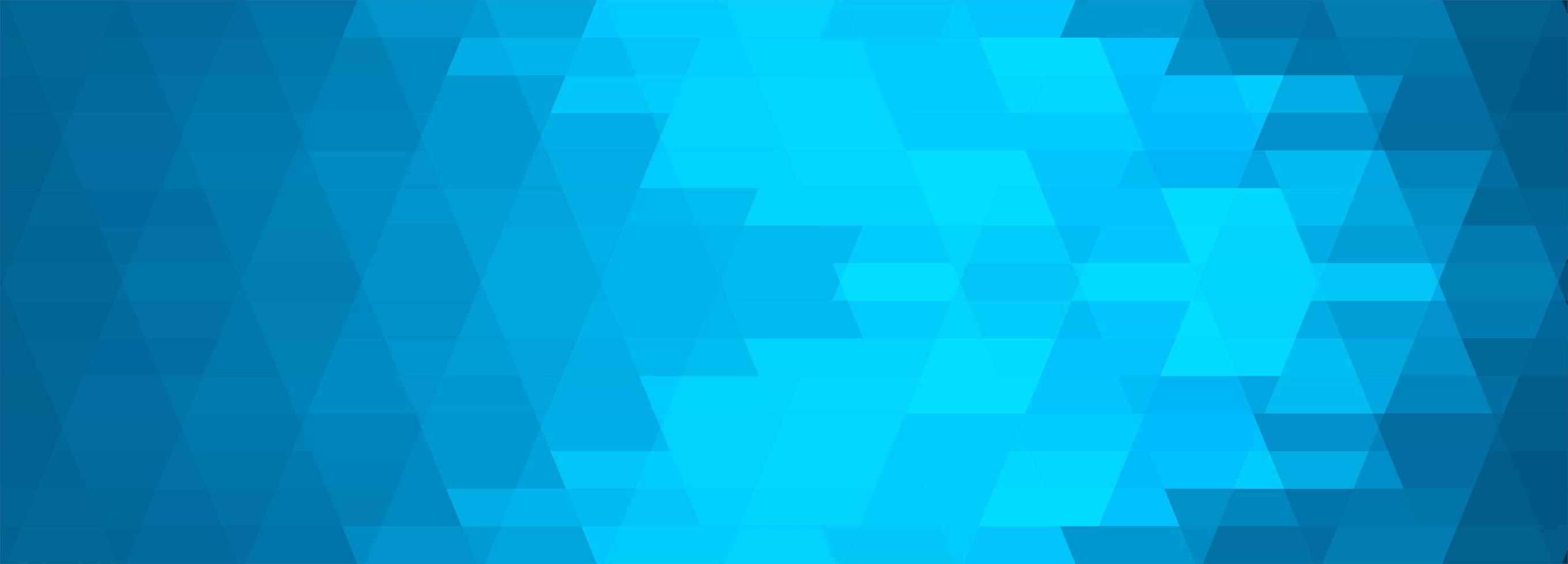 banner de azulejos geométricos azules abstractos vector