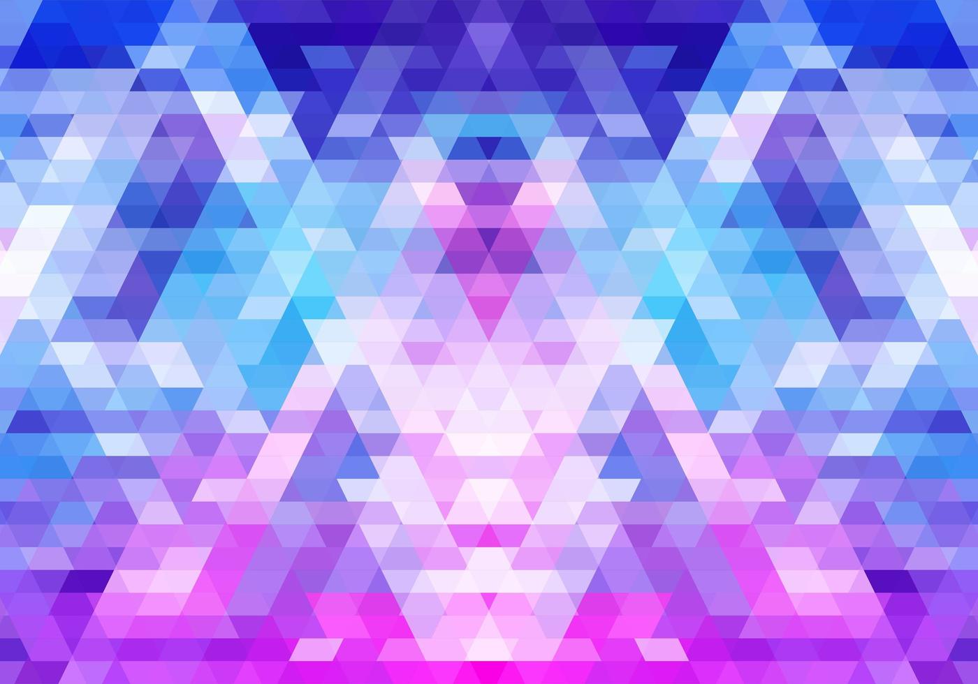 Modern colorful pink and blue geometric shapes mosaic  vector