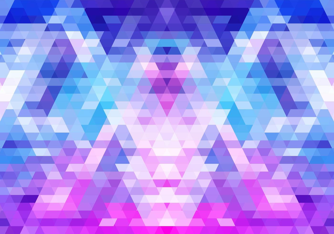 Modern colorful pink and blue geometric shapes mosaic  vector