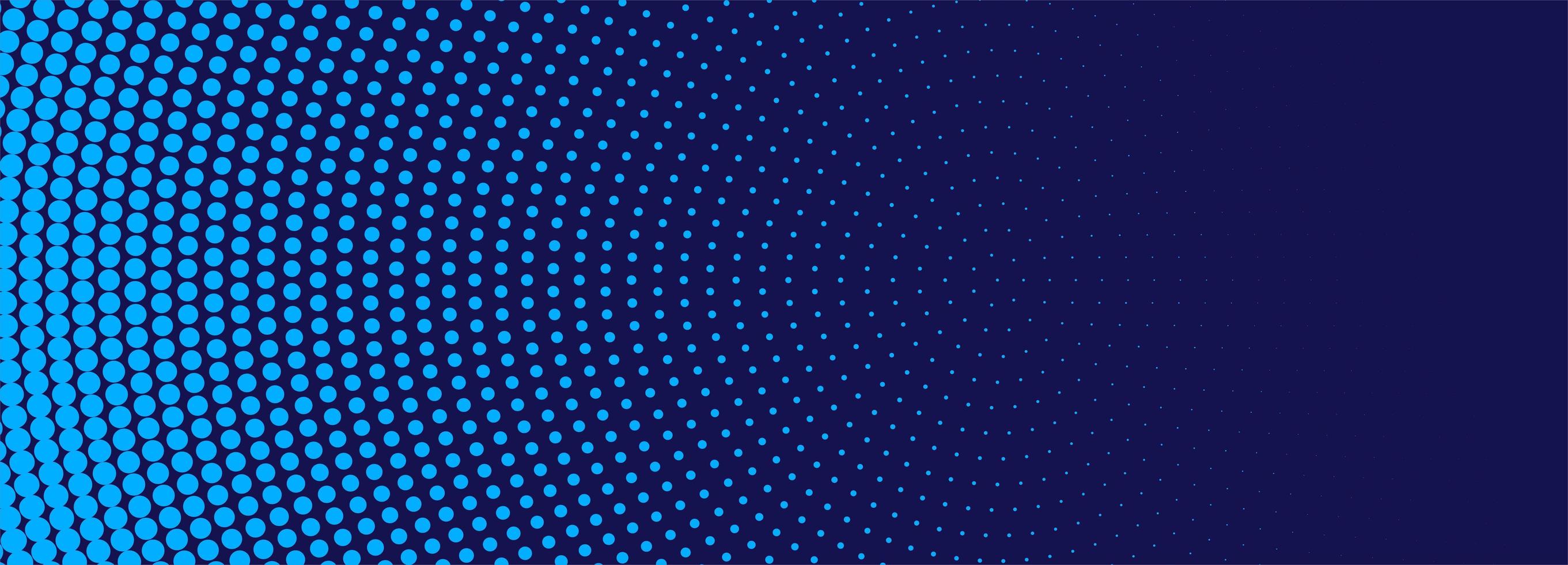 Modern blue halftone banner background vector