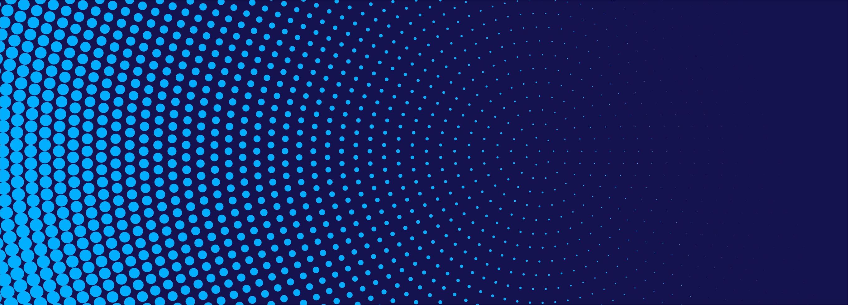 Modern blue halftone banner background vector