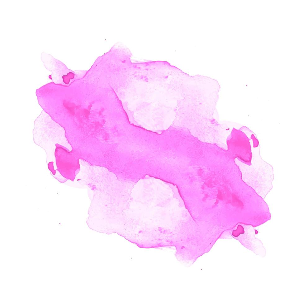 Abstract splash pink watercolor design vector