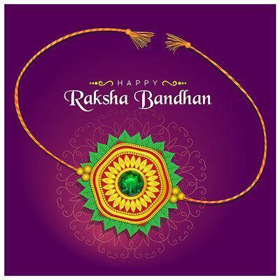 raksha bandhan de rakhi vector