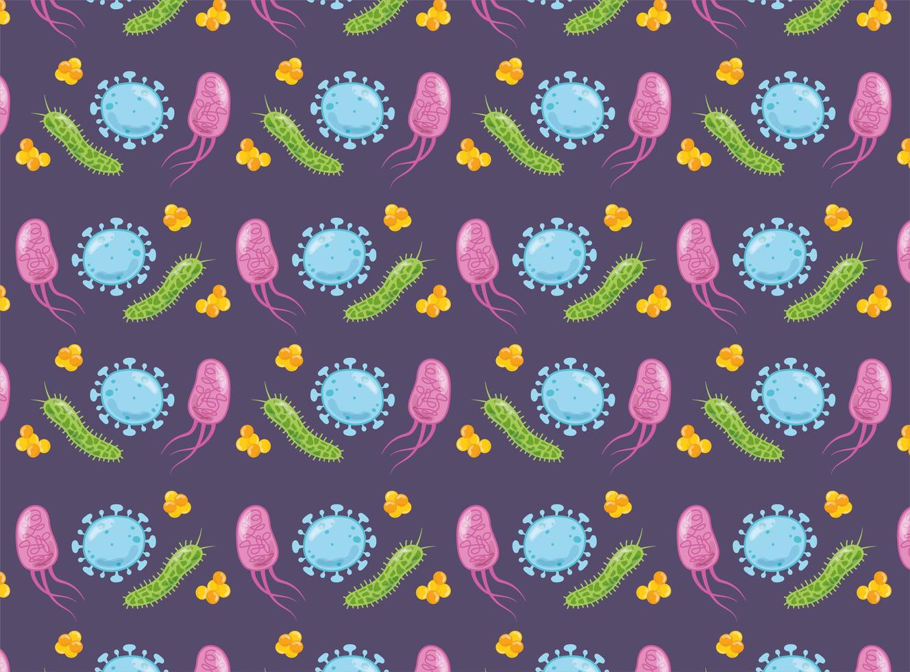 Virus background pattern vector