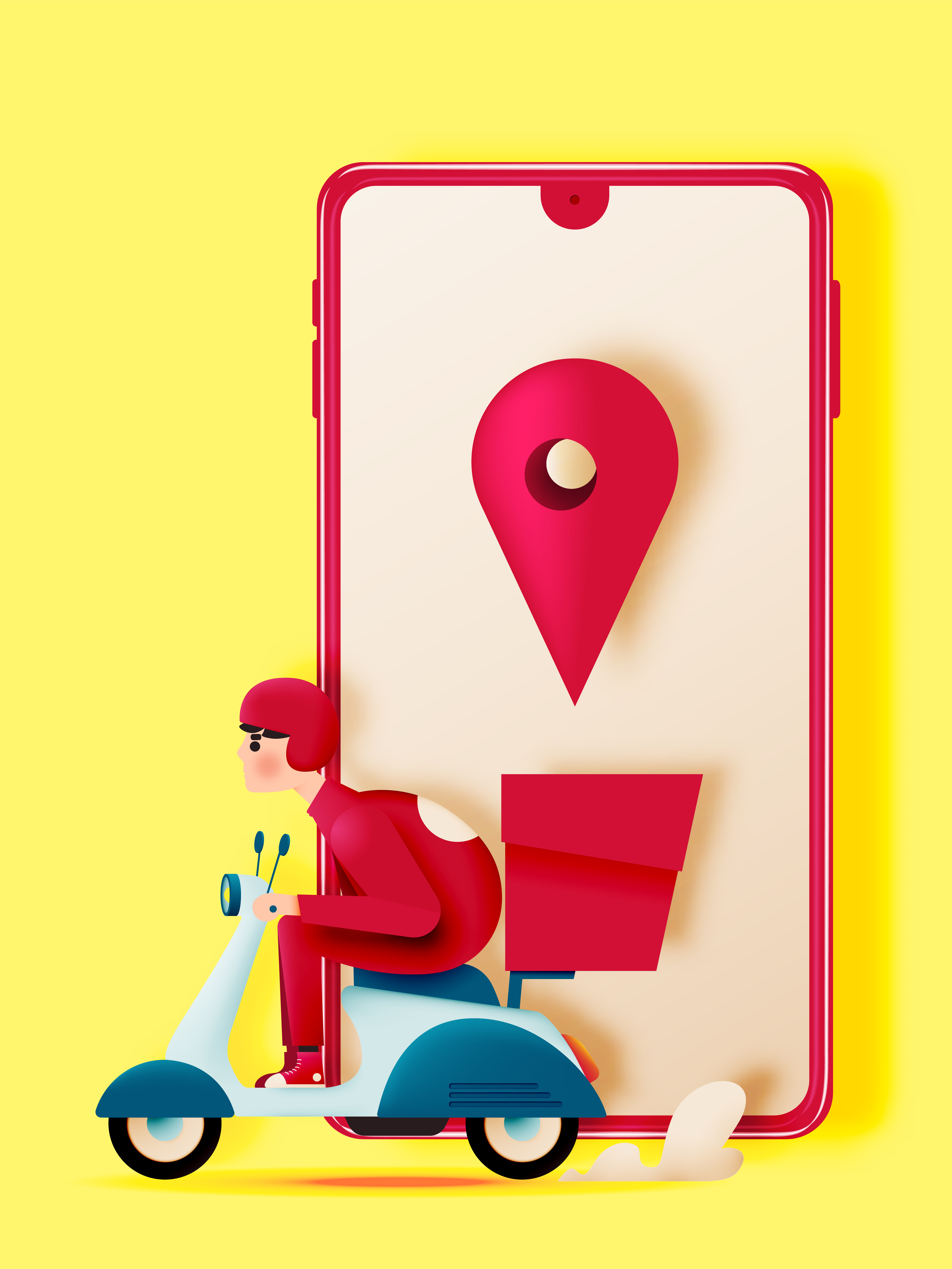Download App Delivery Design - Download Free Vectors, Clipart ...