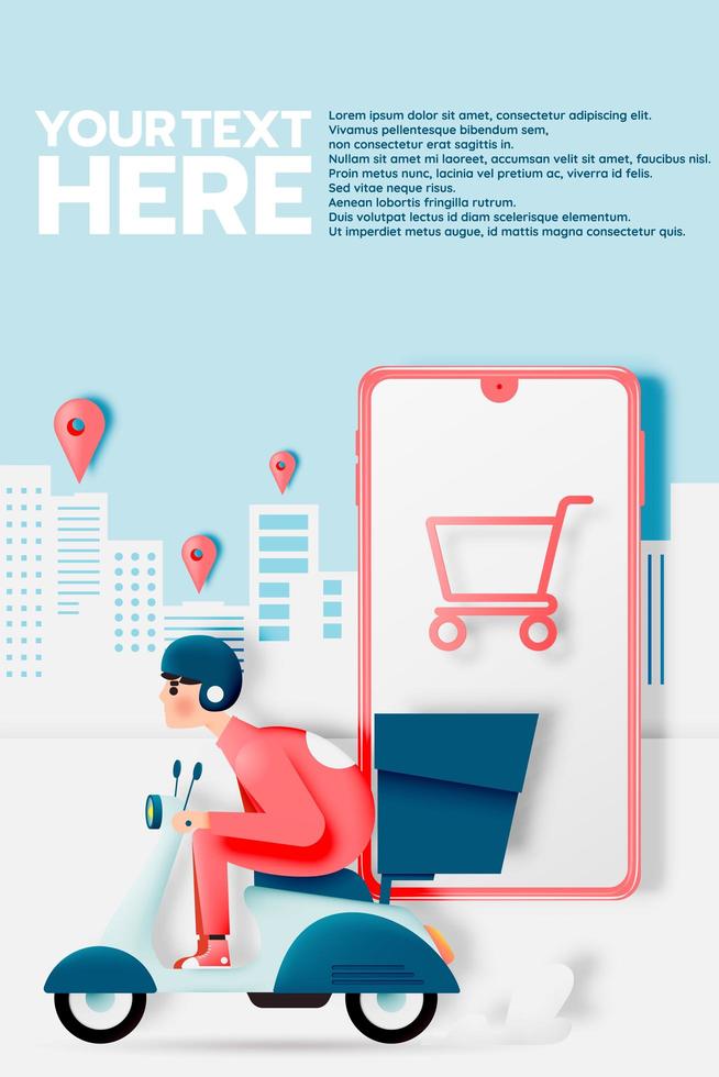 Mobile Delivery Service vector