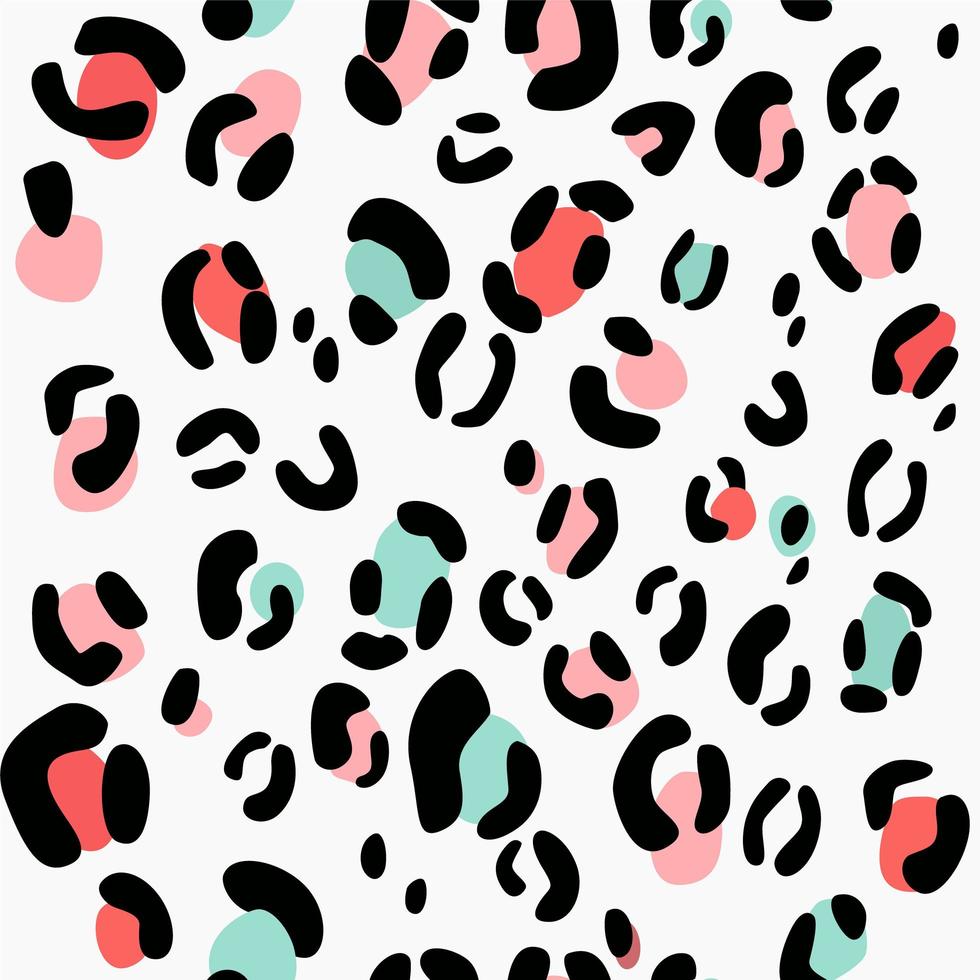 Vector background of leopard skin pattern.