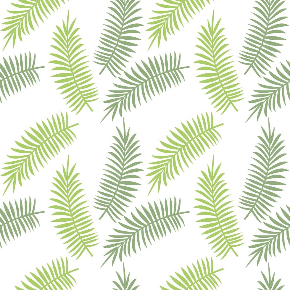 Tropical leaves seamless pattern vector