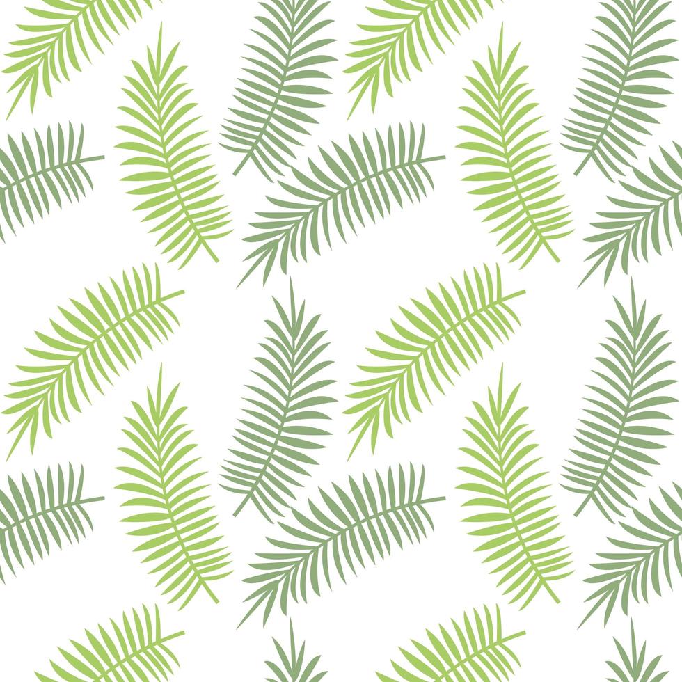 Tropical leaves seamless pattern vector