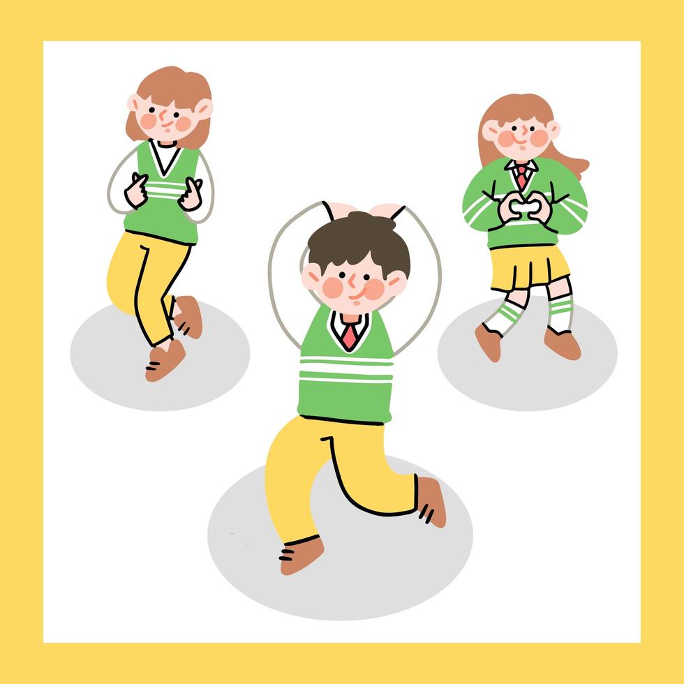 High School StudentS Dancing  vector