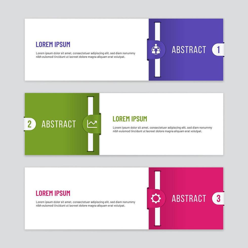 Business Infographic Template with Clip Shapes vector