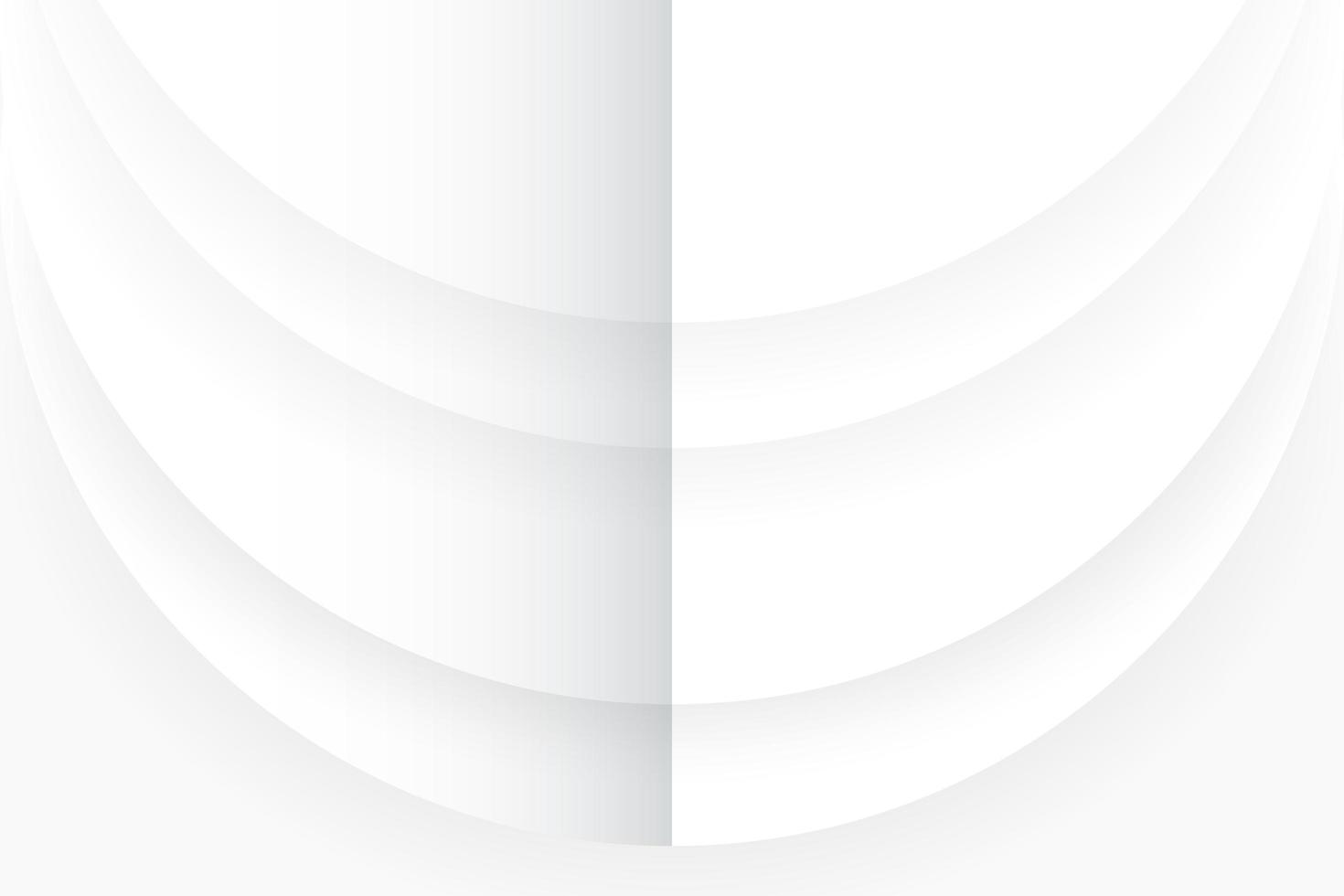 Paper cut style half circle layers in gray and white 1235361 Vector Art