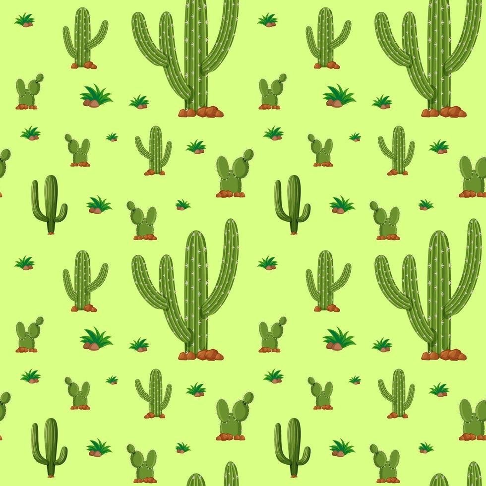 Cactus seamless pattern 1235398 Vector Art at Vecteezy