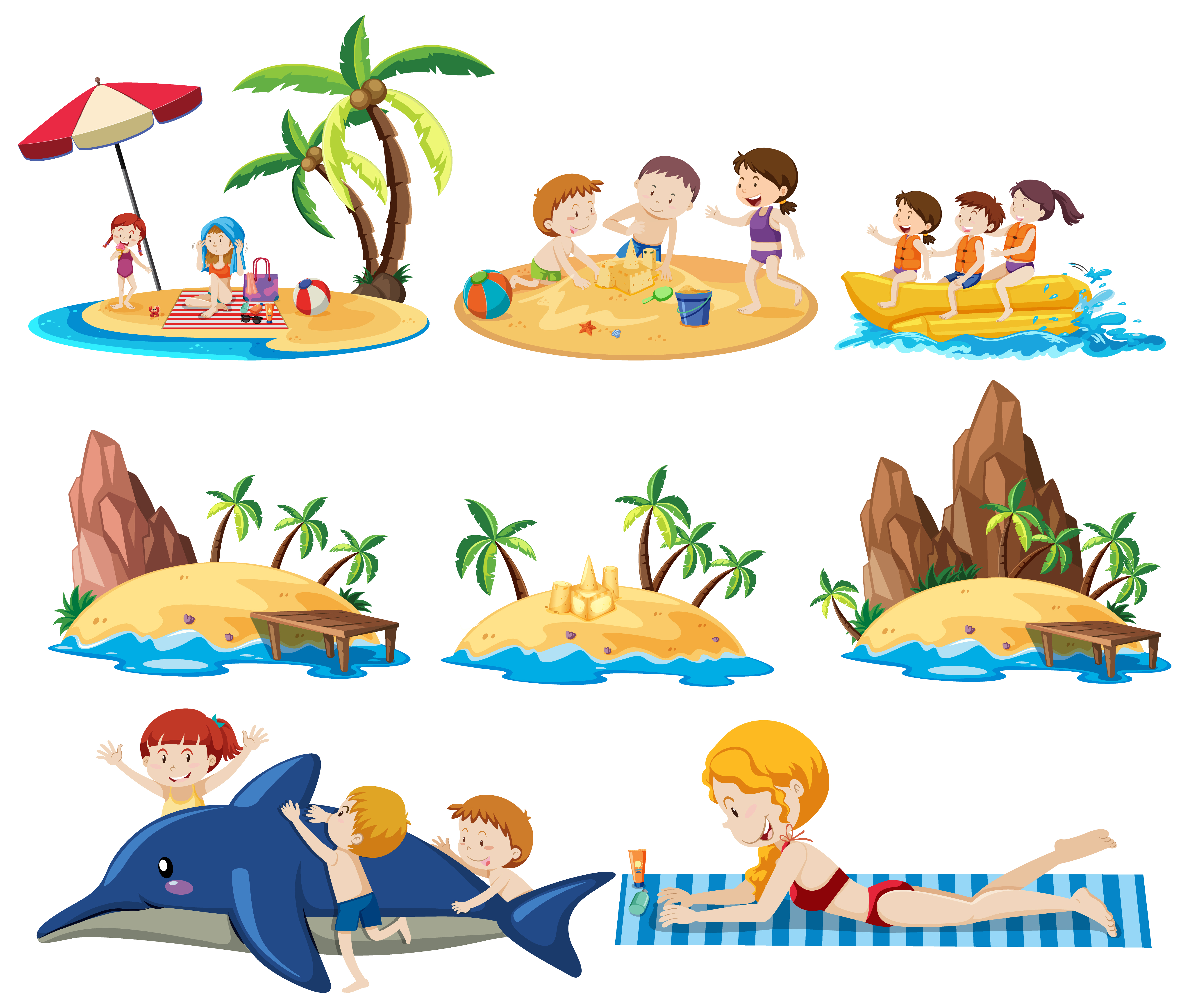 cartoon cartoon summer resort download