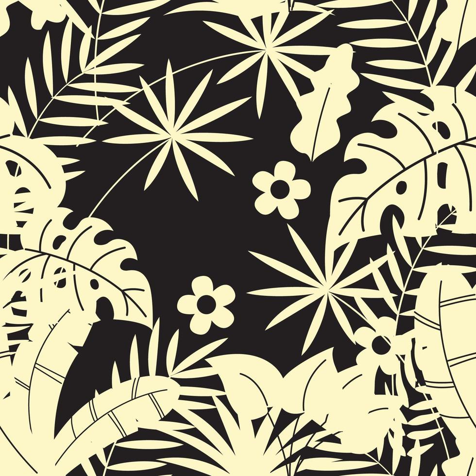 Tropical seamless pattern  vector