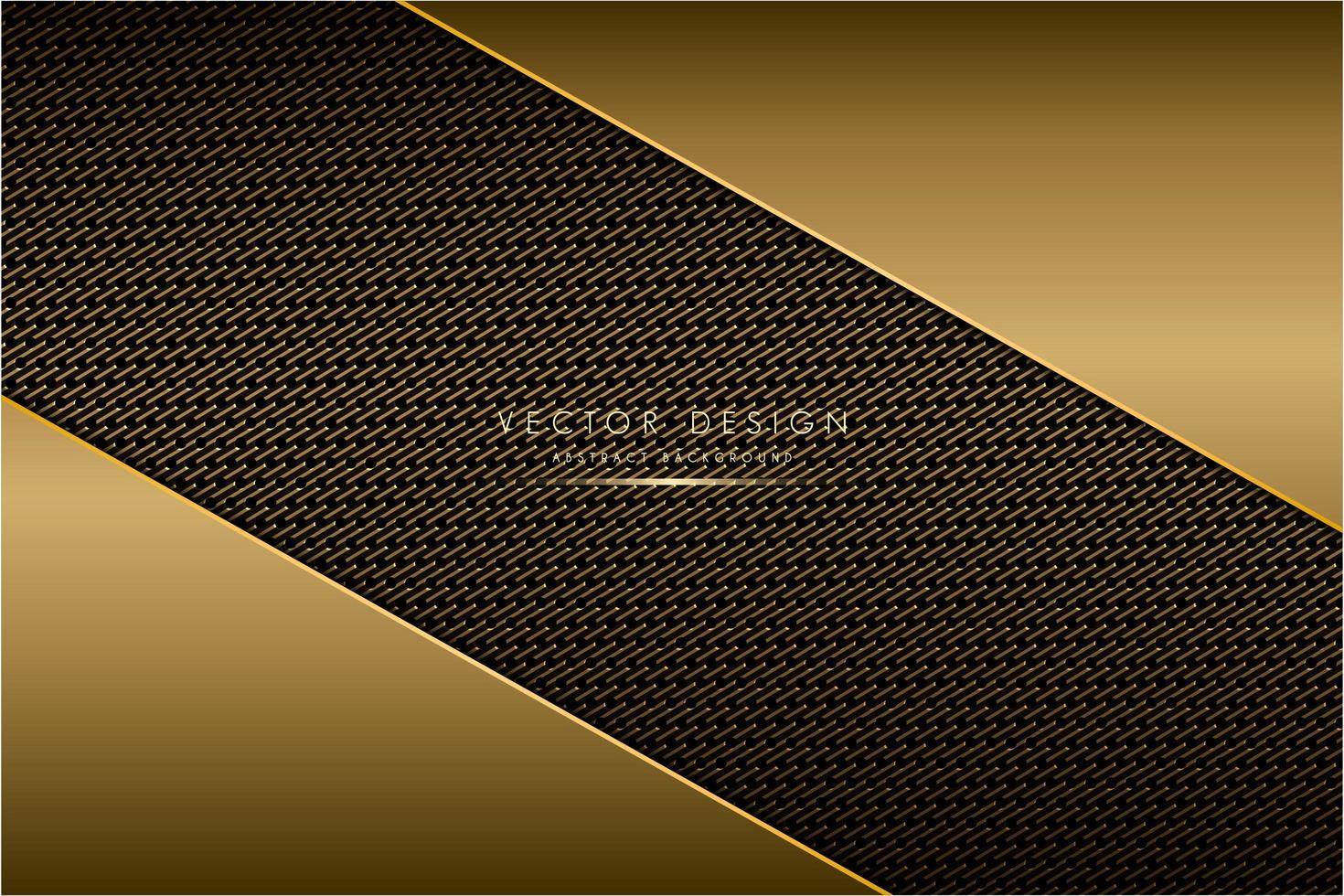 Metallic angled plates with carbon fiber texture vector