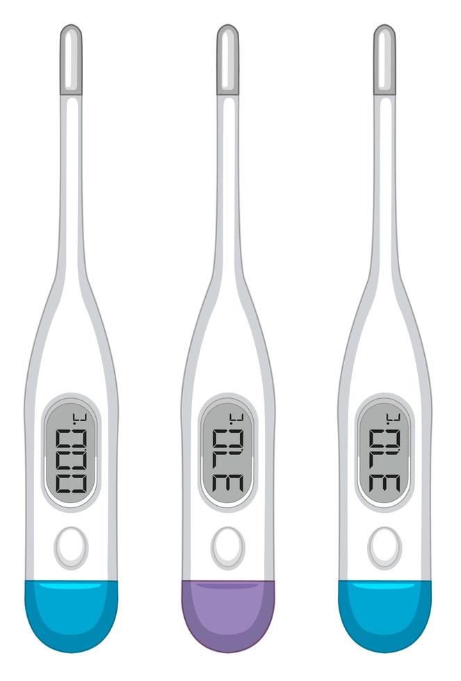 Thermometer with digital mearsurement vector