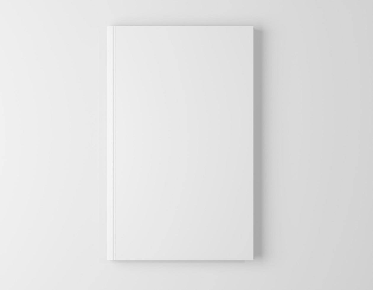 Template of blank book cover  photo