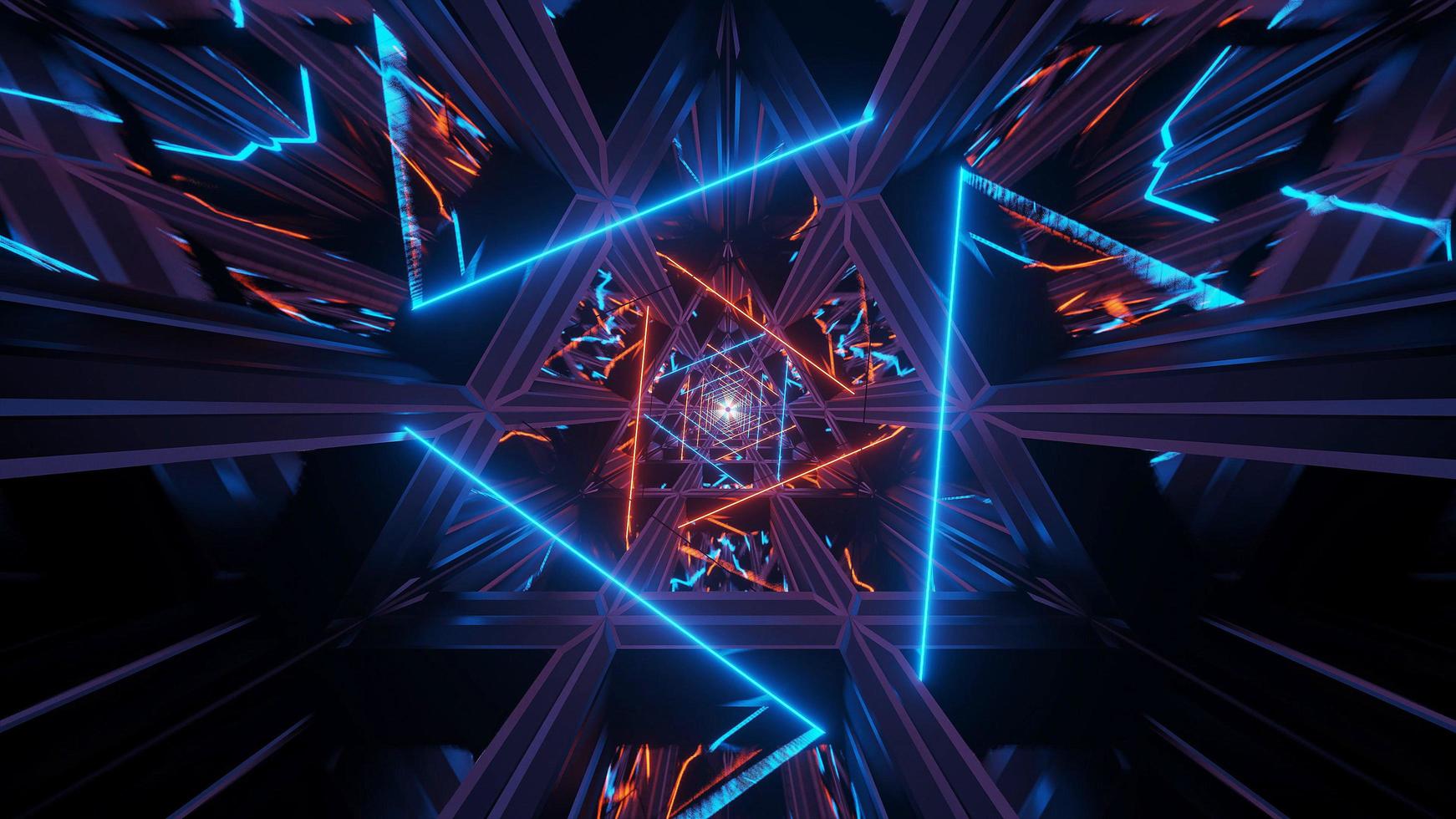 4k uhd illustrated space triangles photo