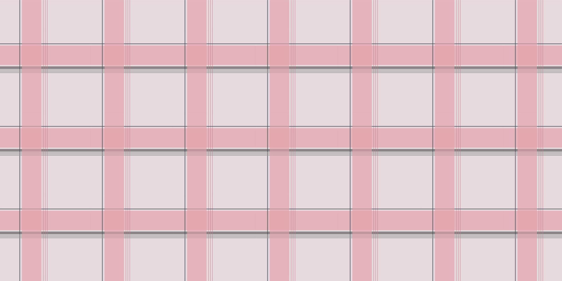 Pastel pink tartan checkered seamless pattern vector