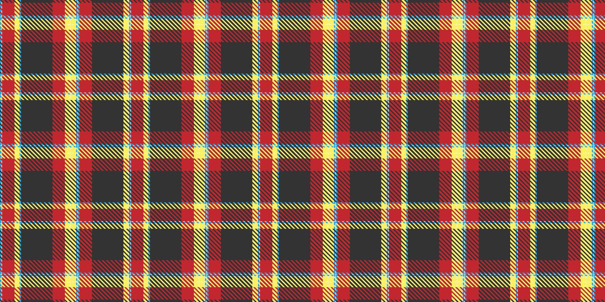 Bold colour tartan plaid seamless pattern vector