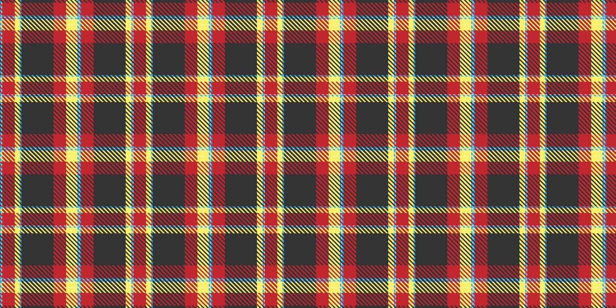 Bold colour tartan plaid seamless pattern vector