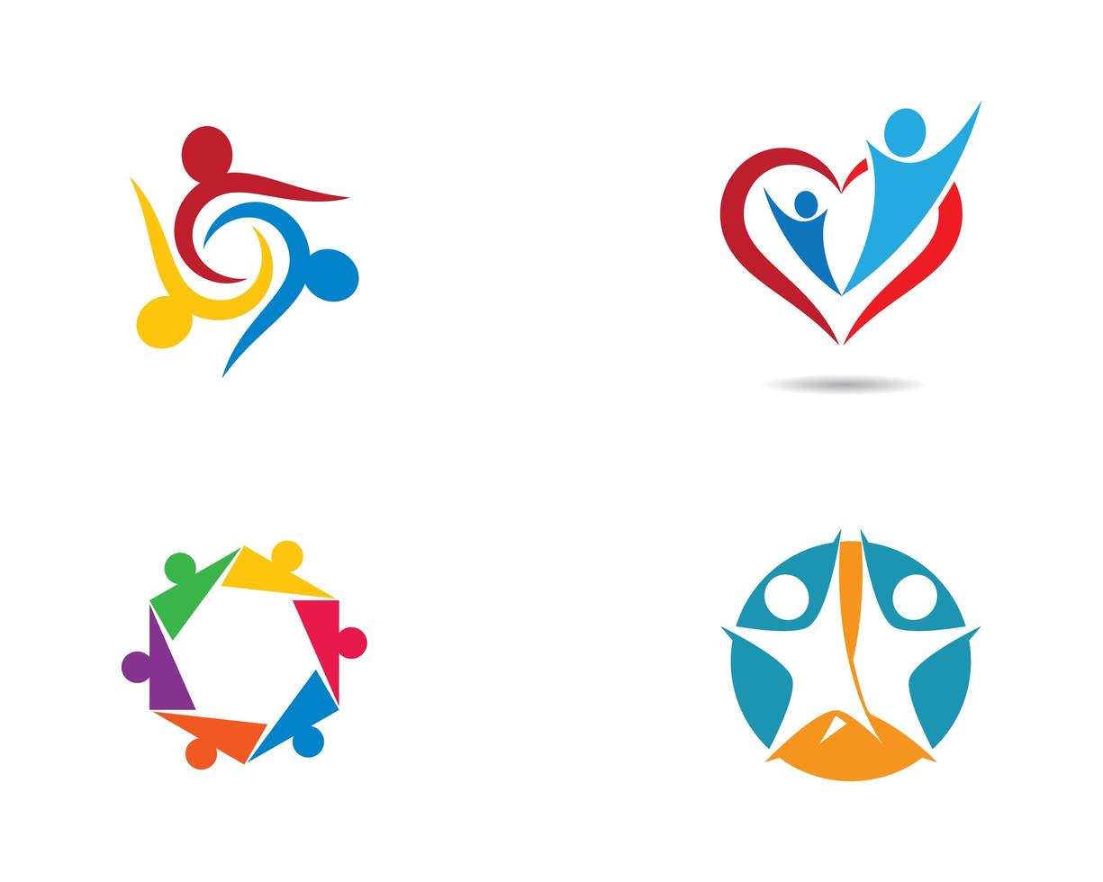 Community Logo Icon Set vector