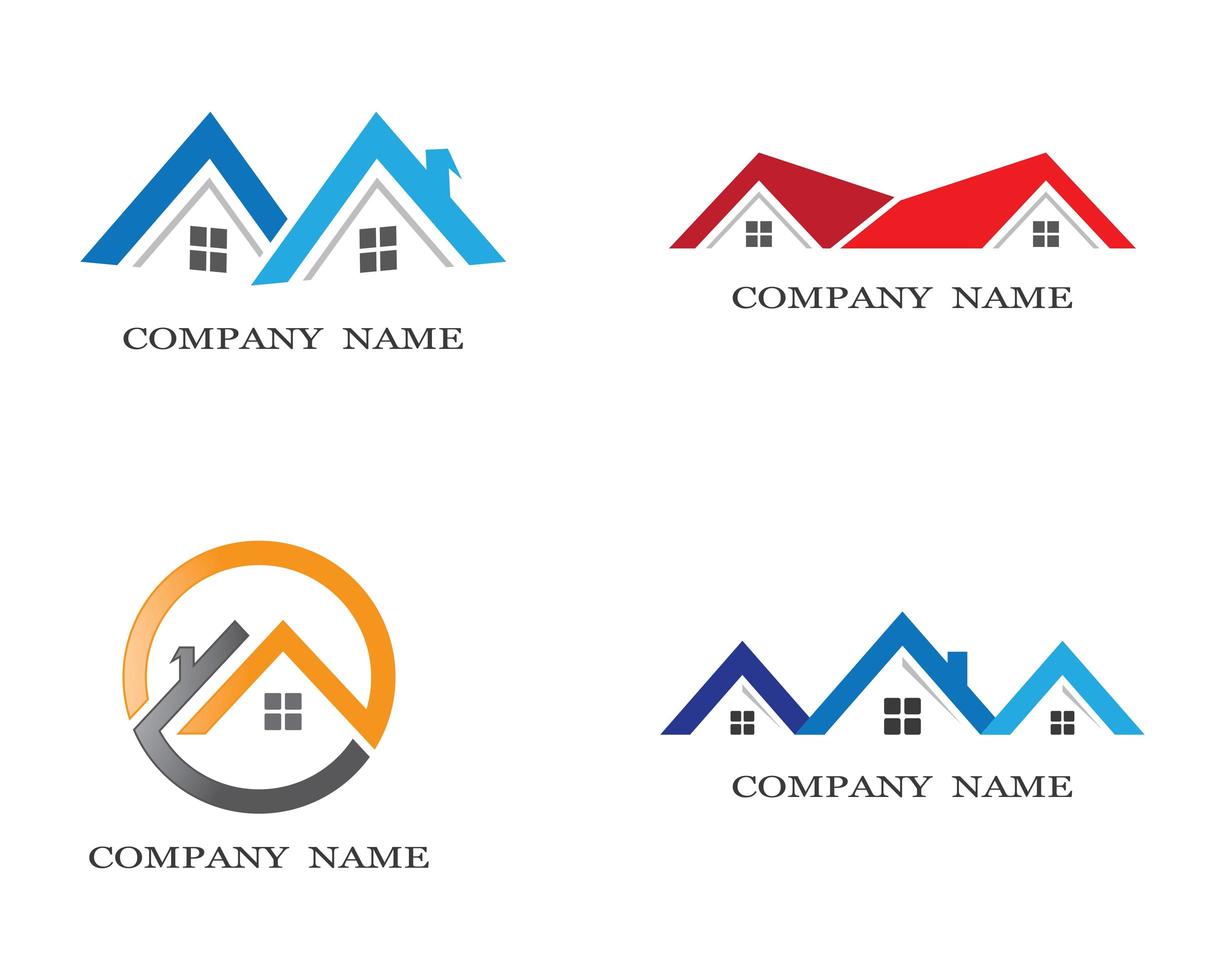 House Symbol Logos Set vector