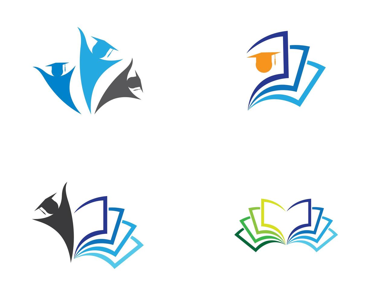 Education Symbol Icons Set vector