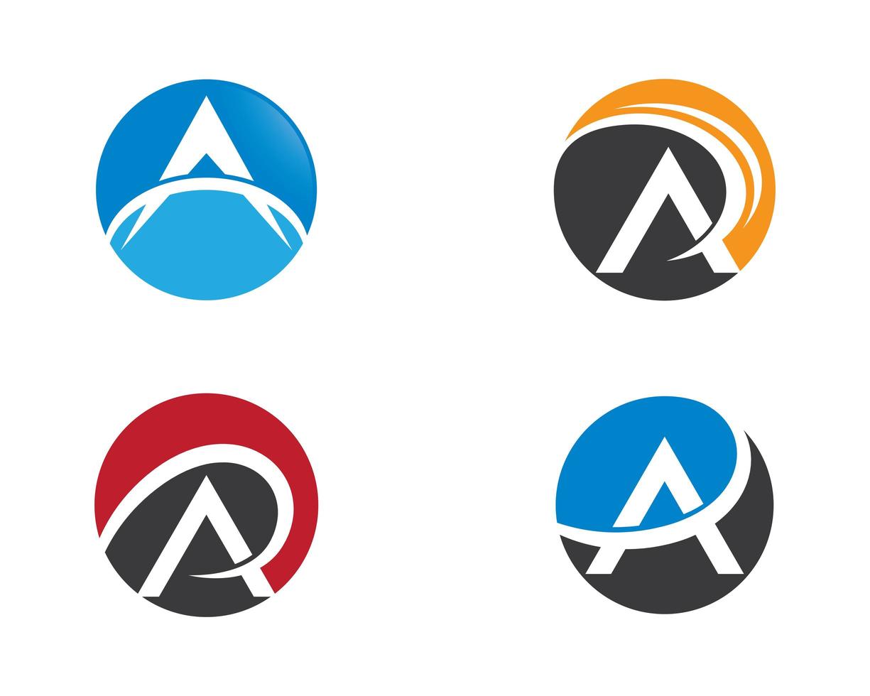 logotipos de símbolo de letra '' a '' vector