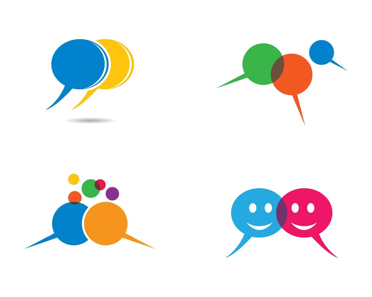 Speech Bubble Symbol Set vector