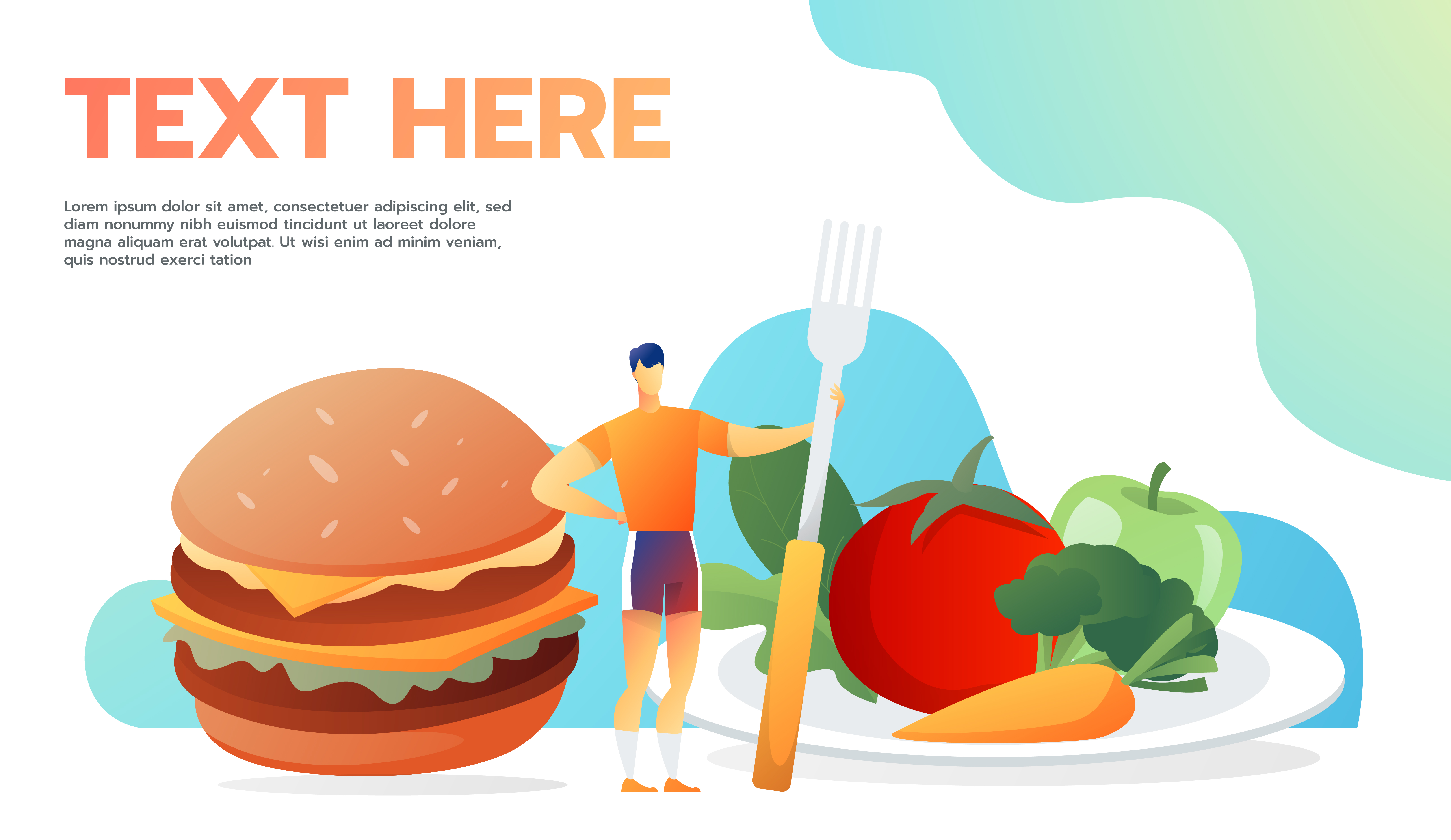 Useful And Useless Food Concept 1236565 Vector Art At Vecteezy