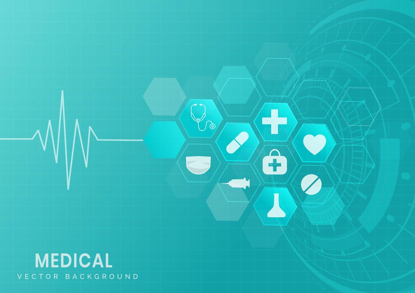 Medical and science background.  vector