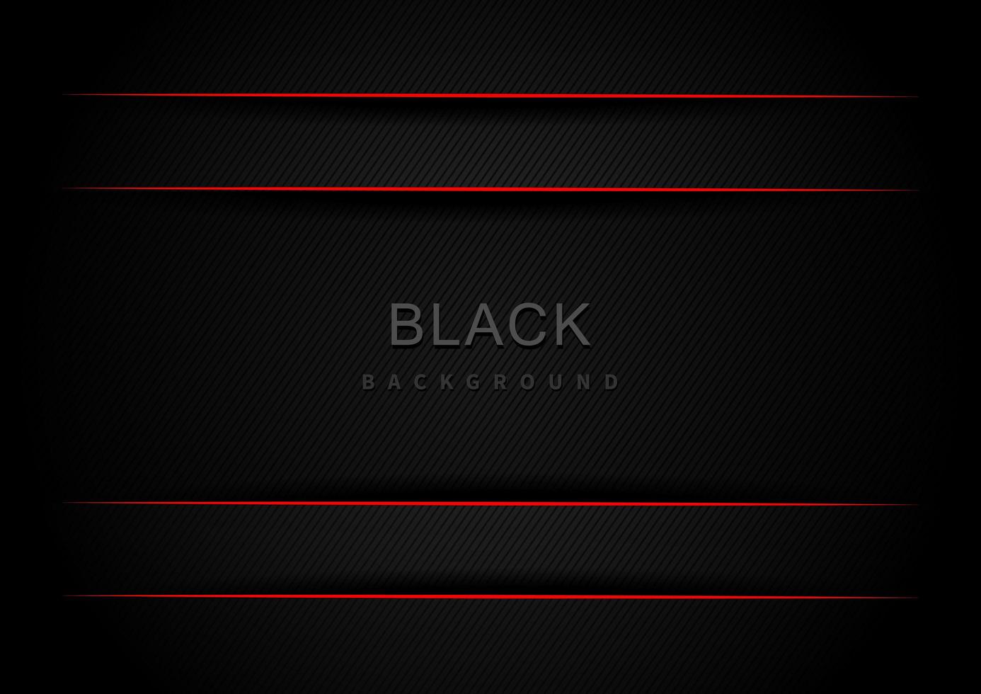 Black and red with border background vector