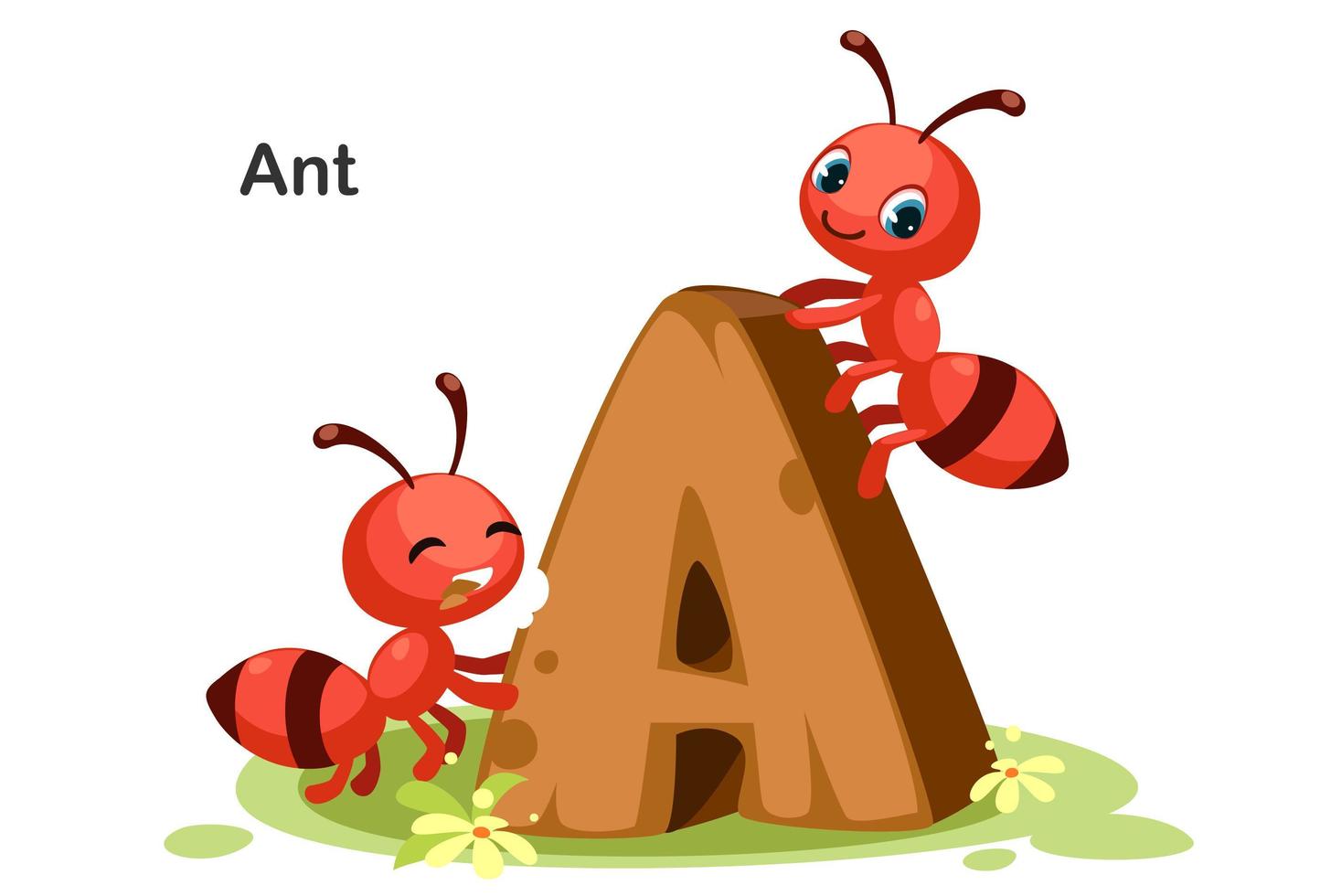 A for Ant vector