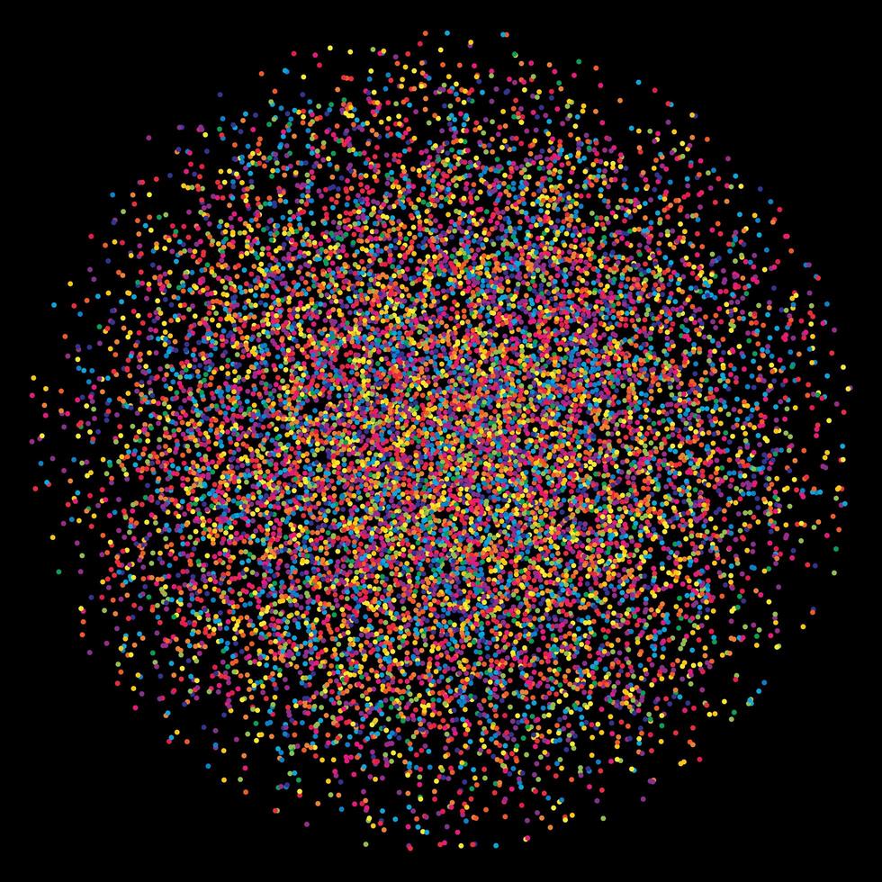 Explosion of colourful dots  vector