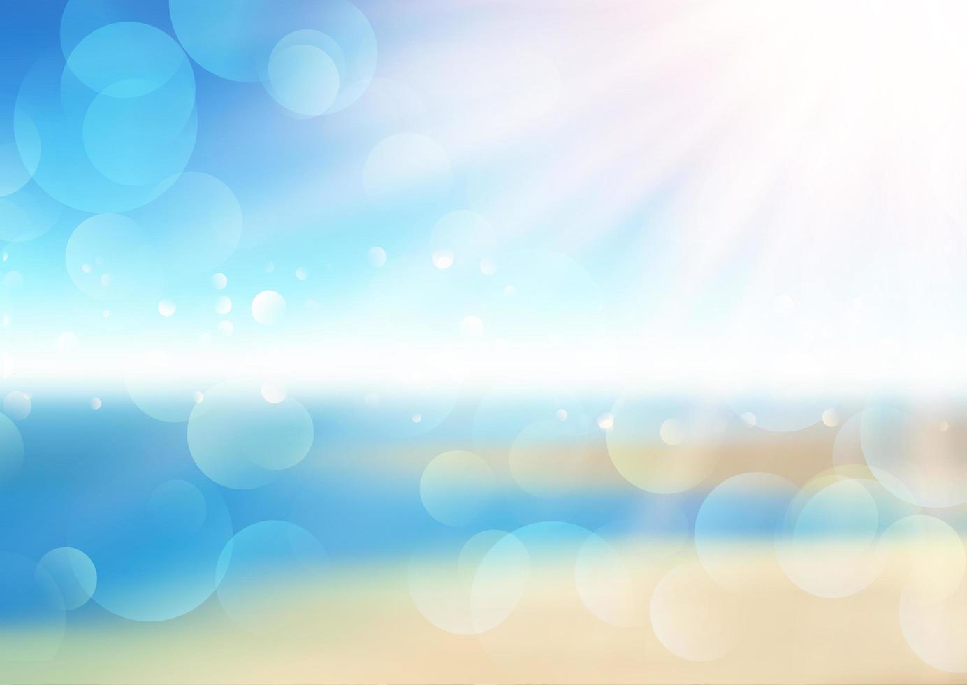 Defocused summer background vector