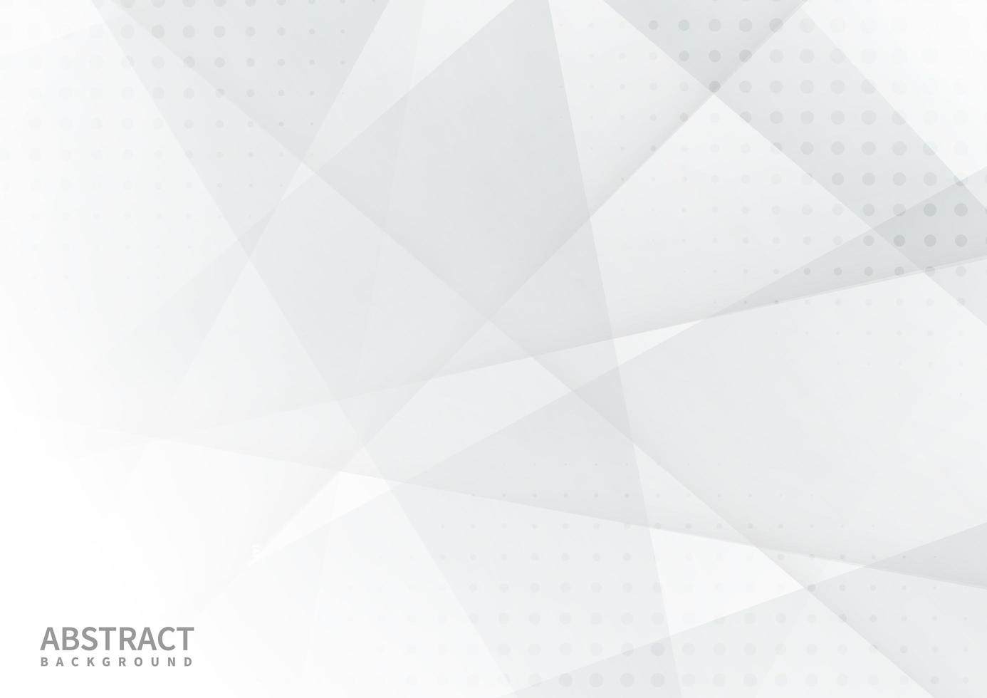 Geometric white and gray background  vector