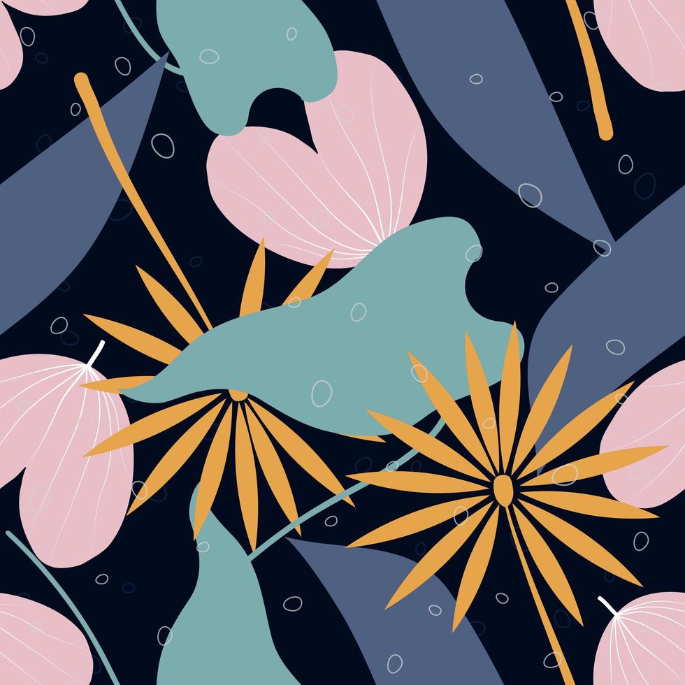 Big floral pattern vector