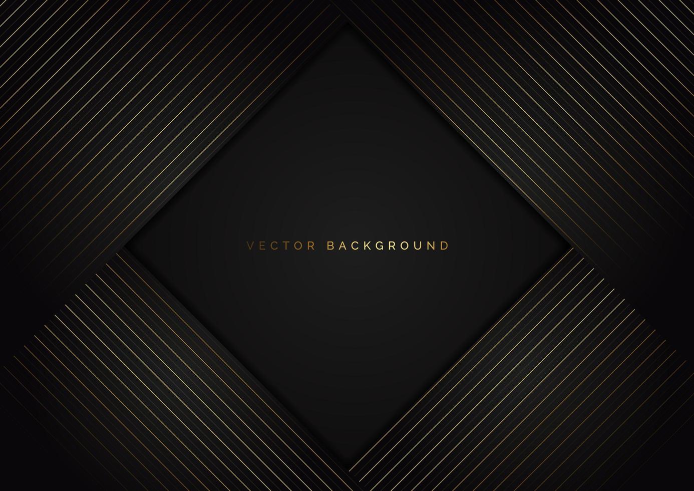 Triangle background with striped lines golden vector