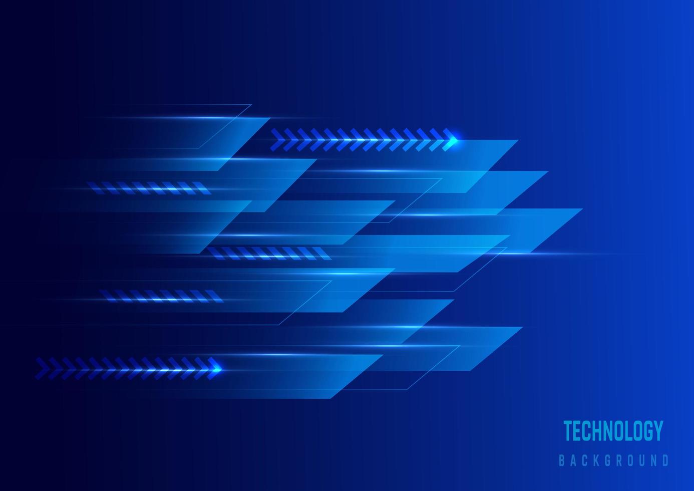 Blue geometric lines future technology background vector