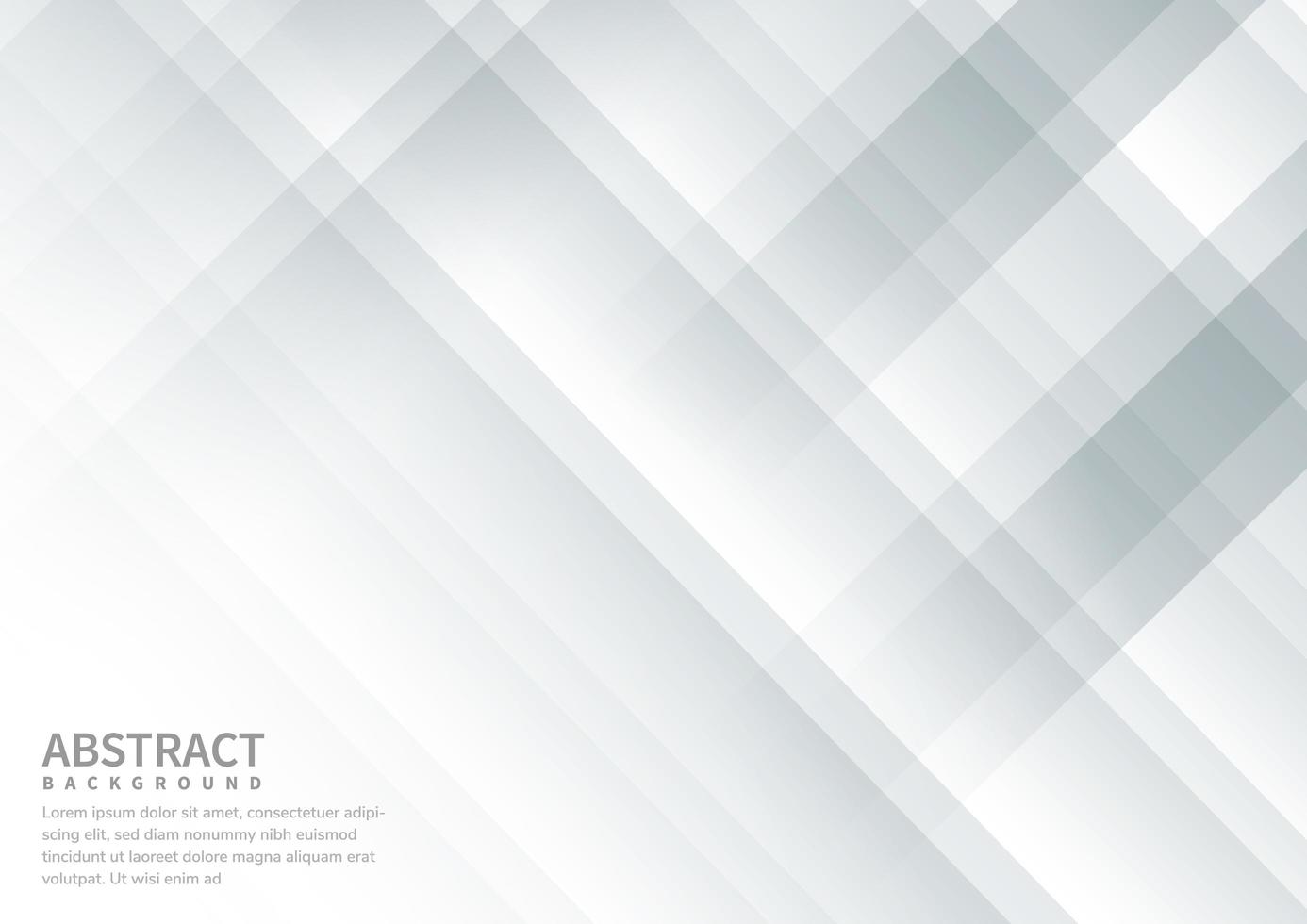 Gray and white diagonal background vector