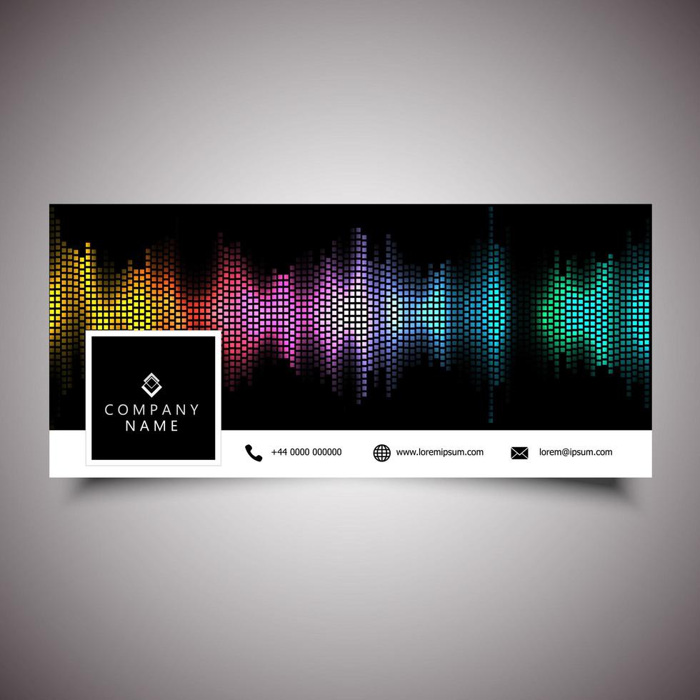 Social media timeline cover vector