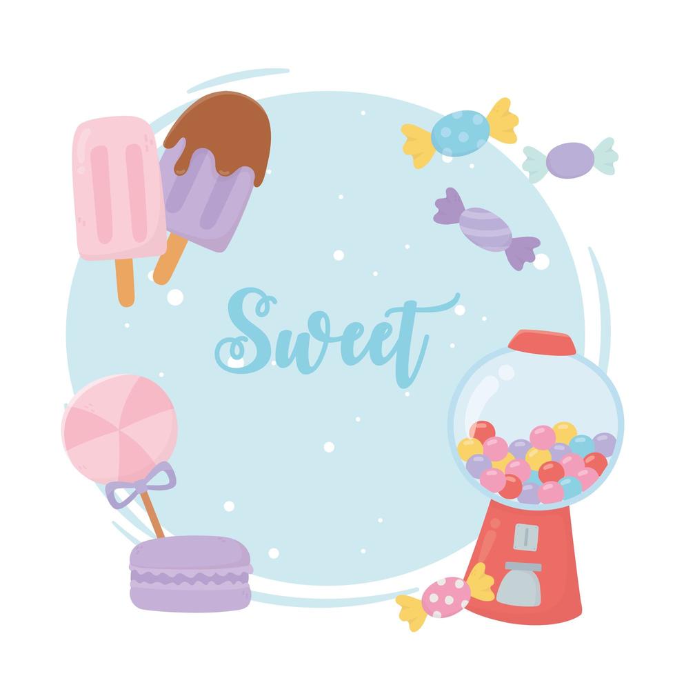 Set of candies and sweets vector