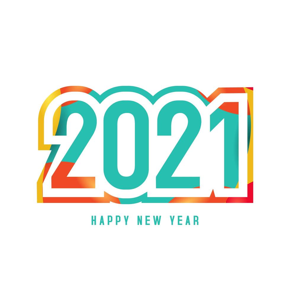 Colorful Happy New Year 2022 Background Download 