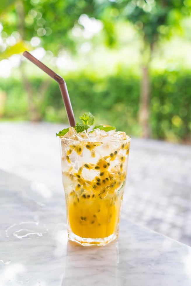 Passion fruit soda mint  photo