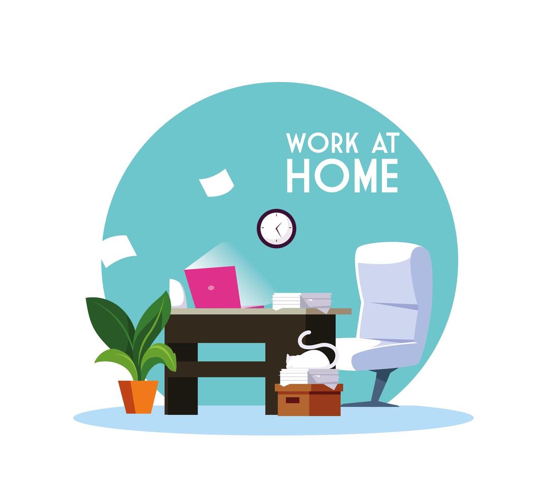 Work at home space vector