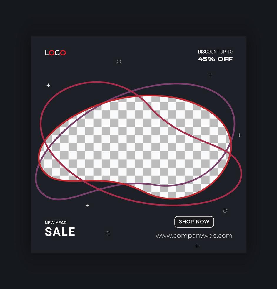 Sale social media post  vector